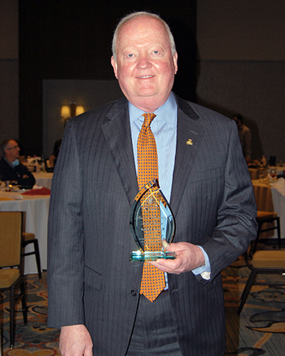 Ralph Sorrell with award