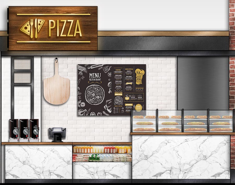 Pizza vendor rendering