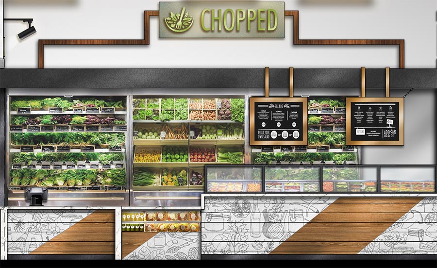 Salad vendor rendering