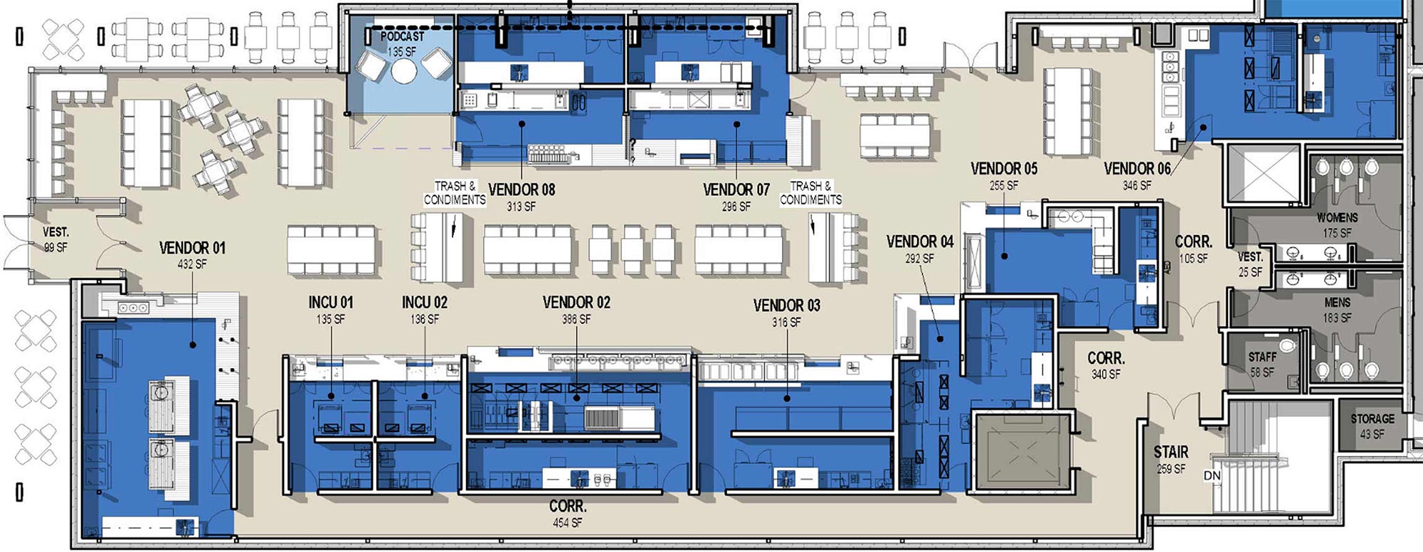 Overall floorplan and dimensions